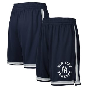 New York Yankees Youth Navy Hit Home Mesh Shorts