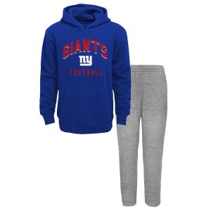 New York Giants Youth Lightweight Pullover Hoodie & Fleece Pant Set