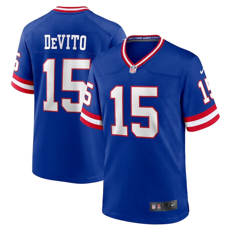 Tommy DeVito New York Giants Nike Alternate Player Game Jersey